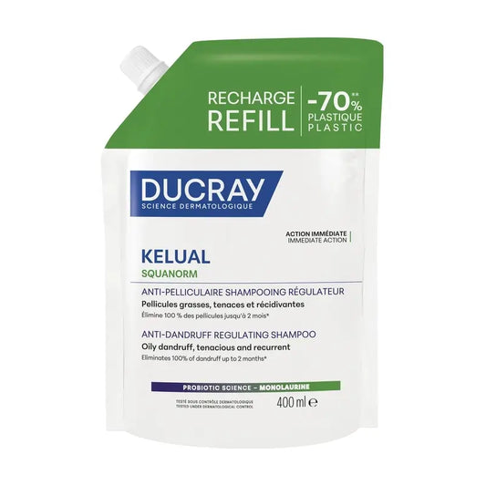 Ducray Kelual Squanorm Ch C Grasa Eco Recarga, 400 ml