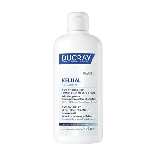 Ducray Kelual Squanorm Champú Refrescante, 400 ml