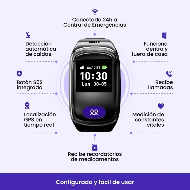 Durcal Reloj Negro Elegance