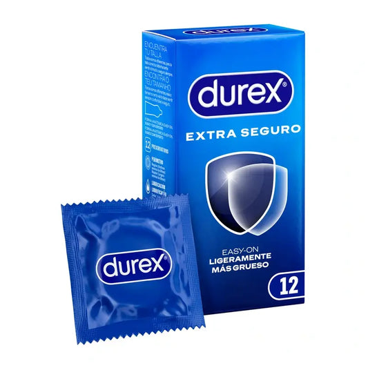 Durex Preservativos Naturales Extra Seguros con Más Grosor 12 unidades