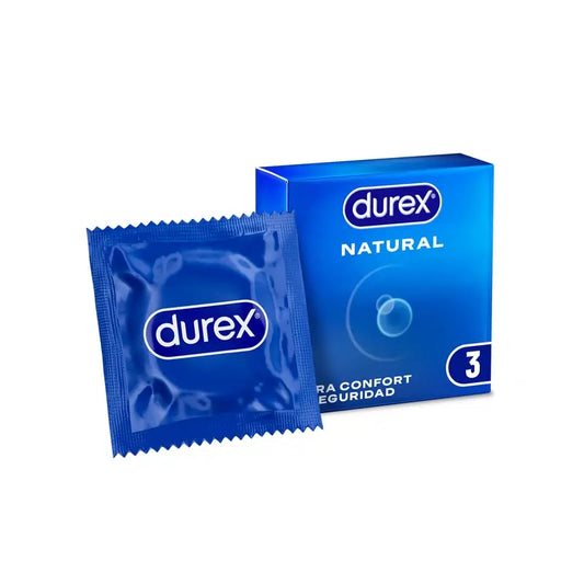 Durex Preservativos Natural, Para Confort Y Seguridad, 3 Condones