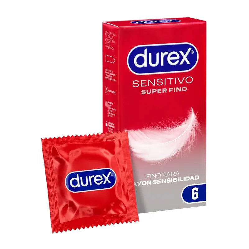 Durex Preservativos Super Finos Contacto Total 6 unidades