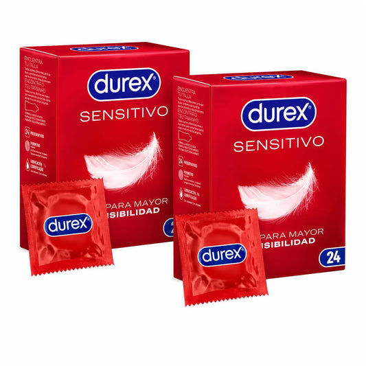 Durex Pack Preservativos Ultrafinos Sensitivo Suave, 24 x 2