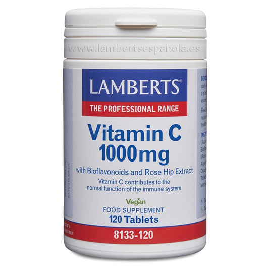 Lamberts Vitamina C 1000 Mg +  Bioflavonoides Y Escaramujo, 120 tabletas