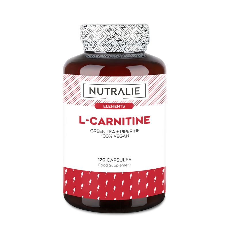 Nutralie L-Carnitina  1000Mg + Té Verde + Piperina Quemagrasas , 120 cápsulas