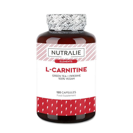 Nutralie L-Carnitina  1000Mg + Té Verde + Piperina Quemagrasas , 120 cápsulas