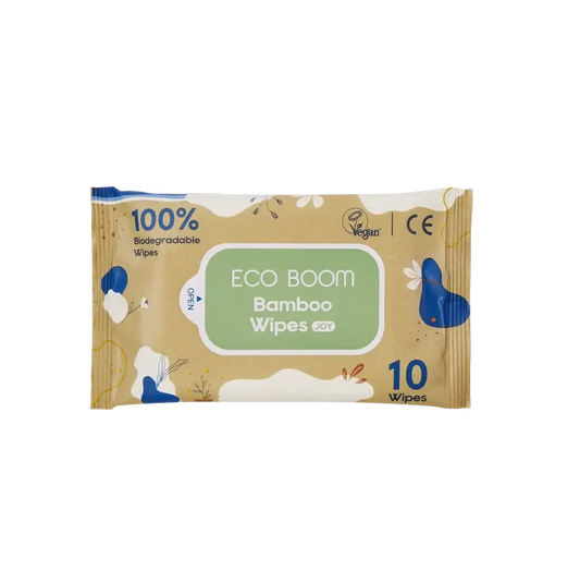 Eco Boom Paquete De Toallitas Bambú 100% Natural , 10 unidades