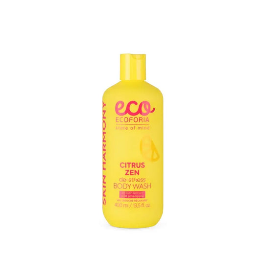 Ecoforia gel de ducha antiestrés de limón y piña, 400 ml