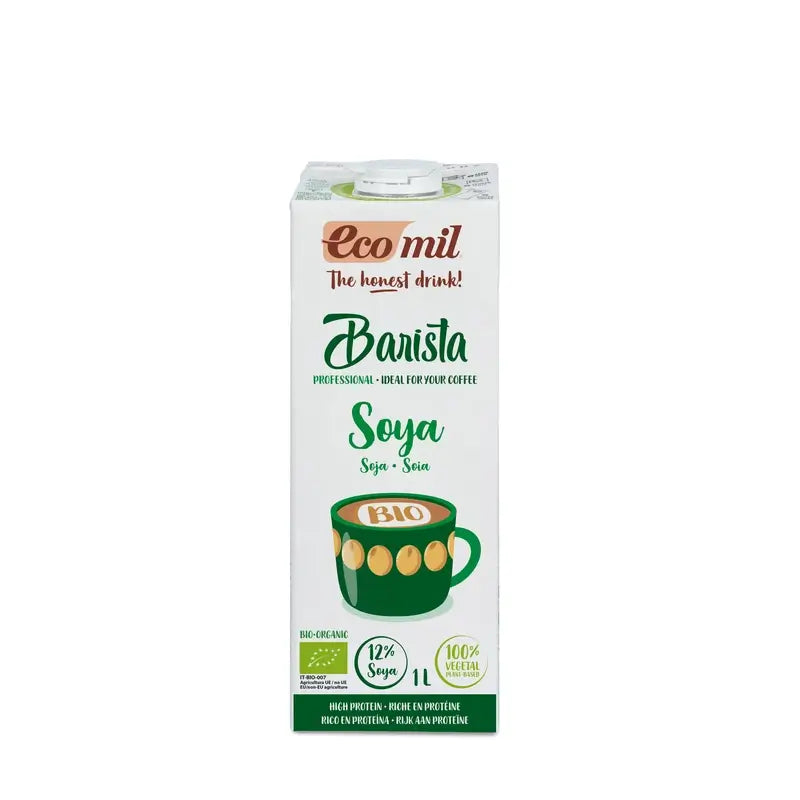 Ecomil Bebidas Vegetales Soja Barista Ecológica, 1 litro