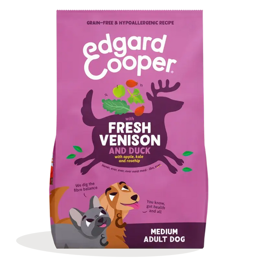 Edgard & Cooper Pienso Para Perros Adultos Medianos Con Venado Y Pato Frescos , 2,5 kg