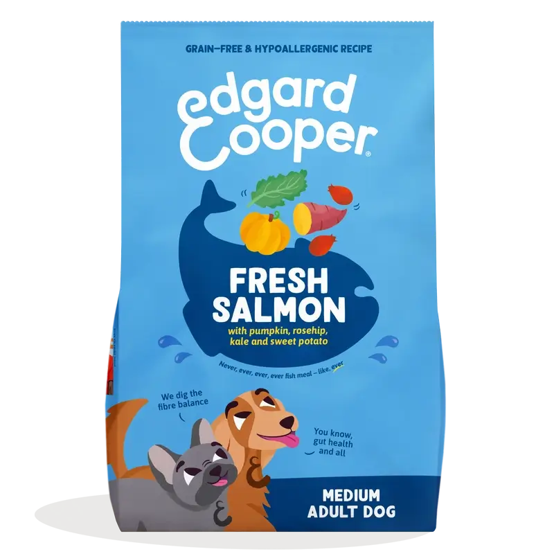 Edgard & Cooper Pienso Para Perros Adultos Medianos Con Salmón Fresco , 2,5 kg