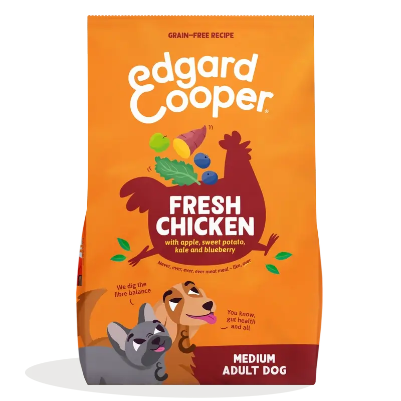 Edgard & Cooper Pienso Para Perros Adultos Medianos Con Pollo Fresco , 7 kg