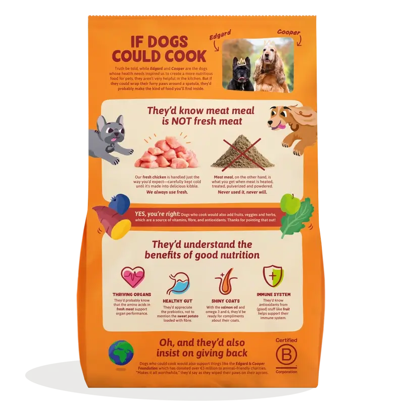 Edgard & Cooper Pienso Para Perros Adultos Medianos Con Pollo Fresco , 7 kg