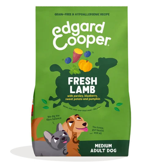 Edgard & Cooper Pienso Para Perros Adultos Medianos Con Cordero Fresco , 1 kg