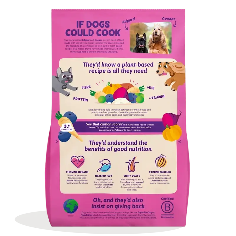 Edgard & Cooper Pienso Para Perros Adultos Medianos Con Remolacha Y Calabaza , 2,5 kg