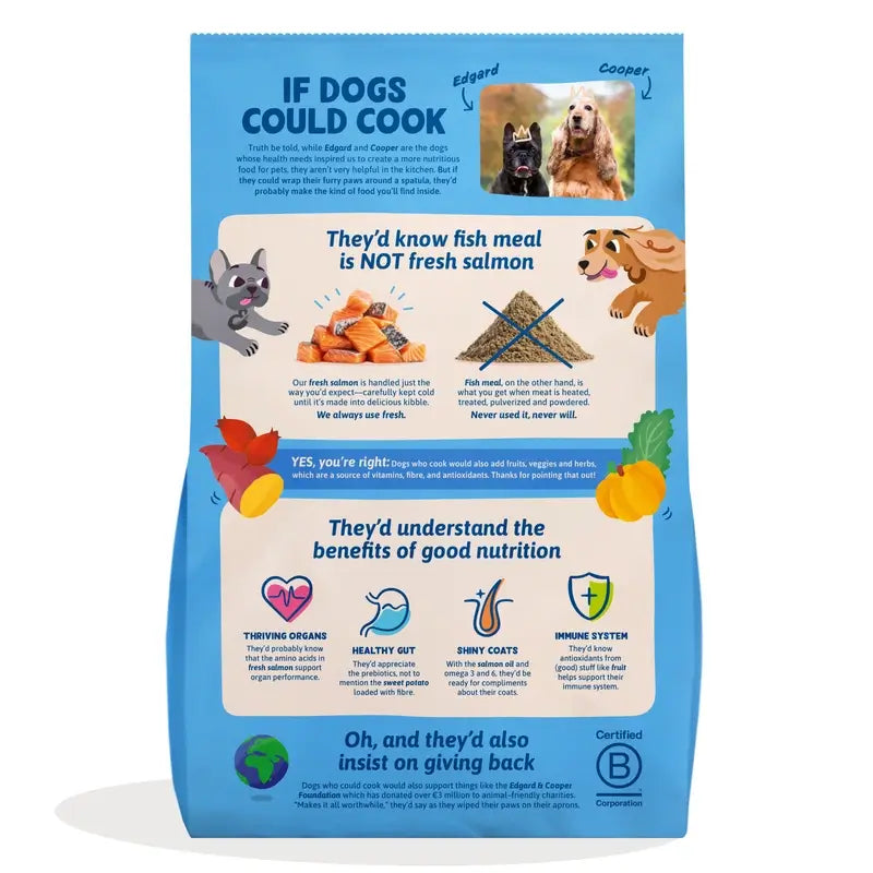 Edgard & Cooper Pienso Para Perros Adultos Mini Con Salmón Fresco , 3 kg