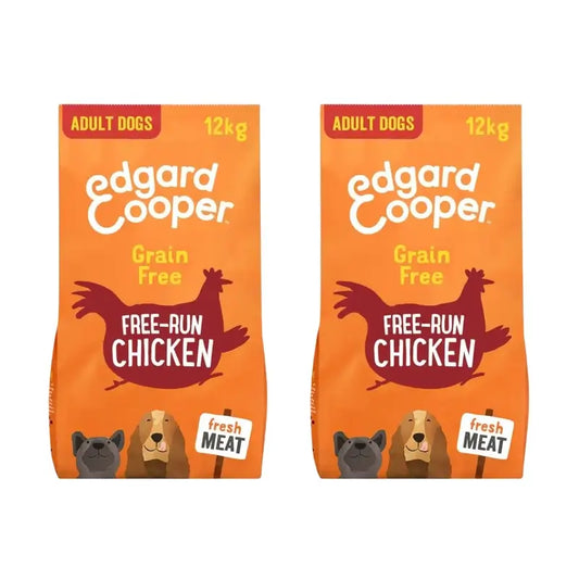Edgard & Cooper Pienso Para Perros 12Kg Pollo De Granja, Pack De 2