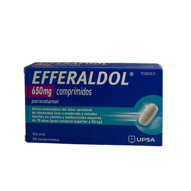 Efferaldol 650 Mg, 20 comprimidos