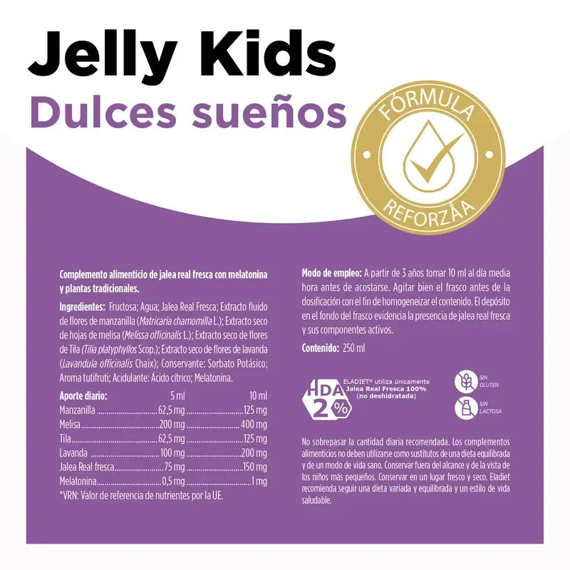 Eladiet Jelly Kids Dulces Sueños Con Melatonina, 250 ml