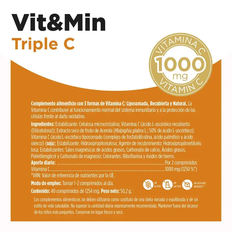 Eladiet Triple C Vit. C Liposomada 40 comprimidos