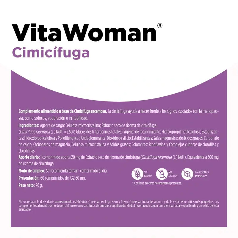 Eladiet Vita Woman Cimicifuga 60 comprimidos