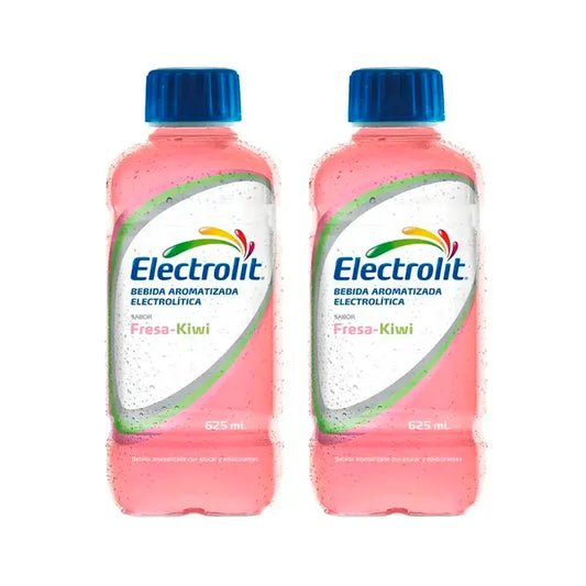 Electrolit Bebida Electrolítica Fresa-Kiwi, Pack 2 x 625 ml