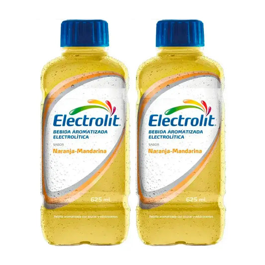 Electrolit Bebida Electrolítica Naranja-Mandarina, Pack 2 x 625 ml