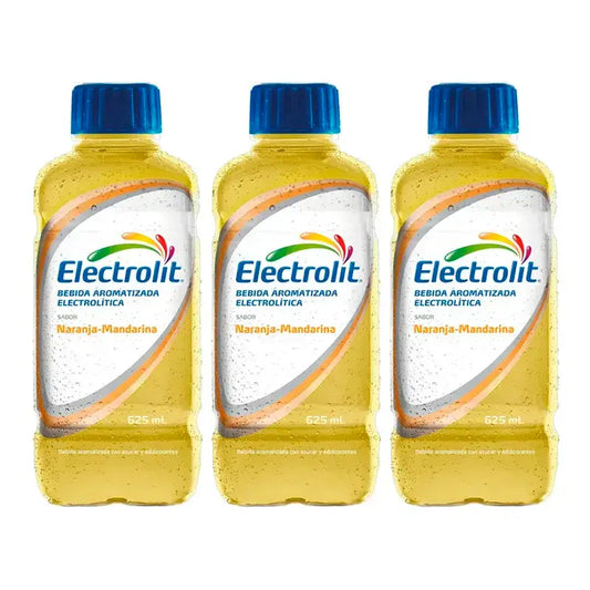 Electrolit Bebida Electrolítica Naranja-Mandarina, Pack 3 x 625 ml