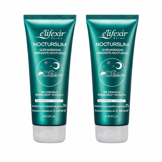 Elifexir Nocturslim Crema Anticelulítica Intensiva Quemagrasas Reductora Noche 200Ml , pack 2