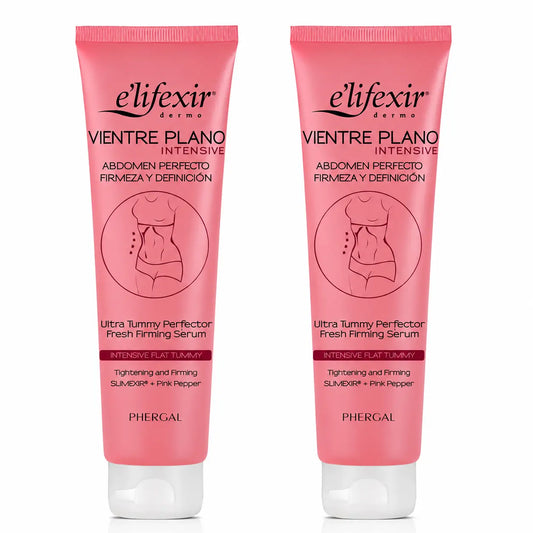 Elifexir Serum Vientre Plano Intensive Reductor Abdomen Reafirmante Quemagrasa 150Ml , pack 2