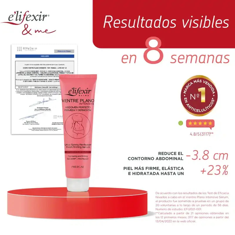 Elifexir Serum Vientre Plano Intensive Reductor Abdomen Reafirmante Quemagrasa 150Ml