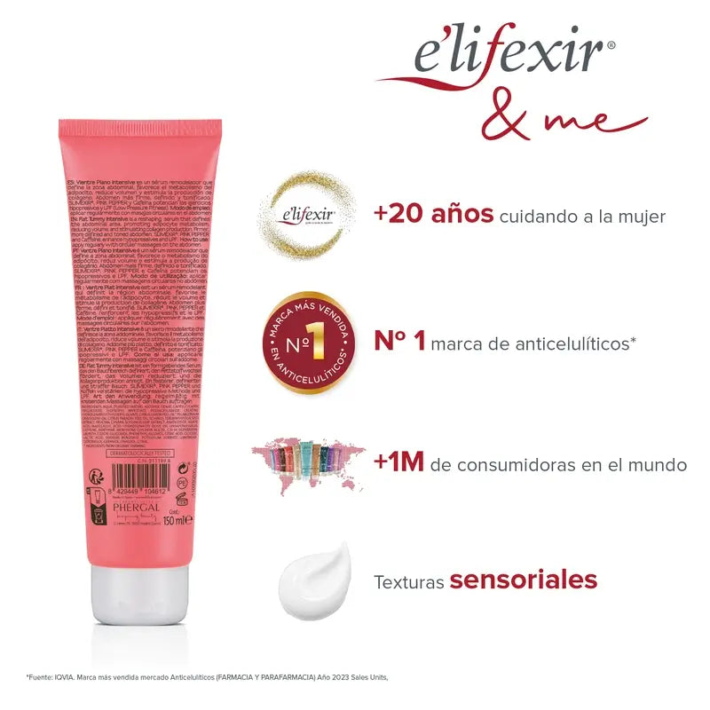 Elifexir Serum Vientre Plano Intensive Reductor Abdomen Reafirmante Quemagrasa 150Ml