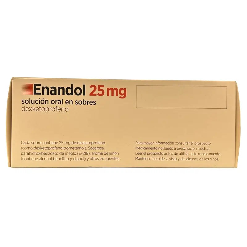 Enandol 25 Mg, 16 sobres solucion oral