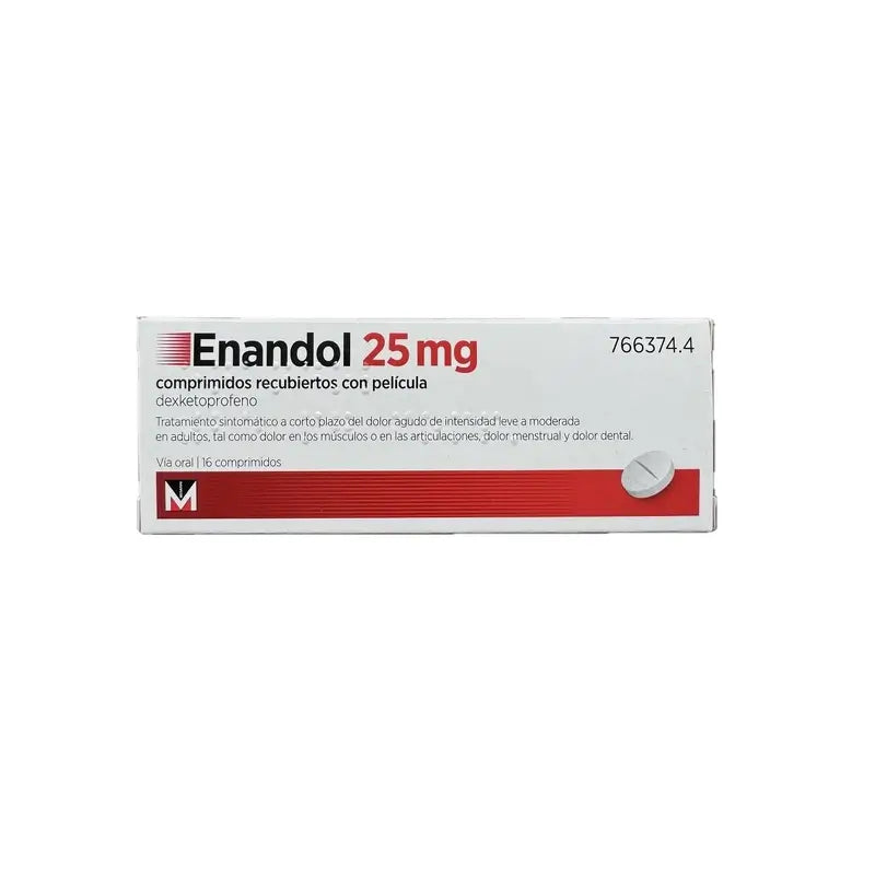 Enandol 25 mg, 16 comprimidos