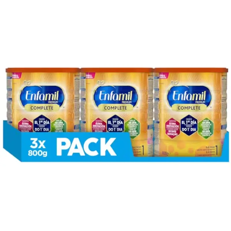 Enfamil Complete 1 Leche De Inicio, Pack 3 X 800 Gr