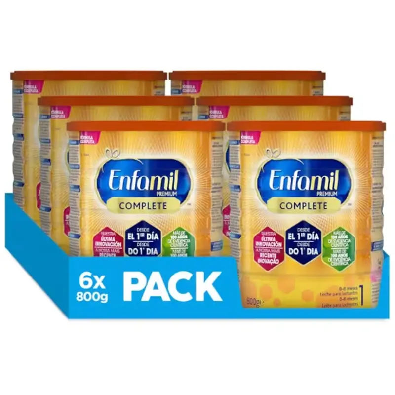 Enfamil Complete 1 Leche De Inicio, Pack 6 X 800 Gr