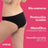 Enna Braga Menstrual Free Cut Dia Flujo Medio Talla 2, Negro