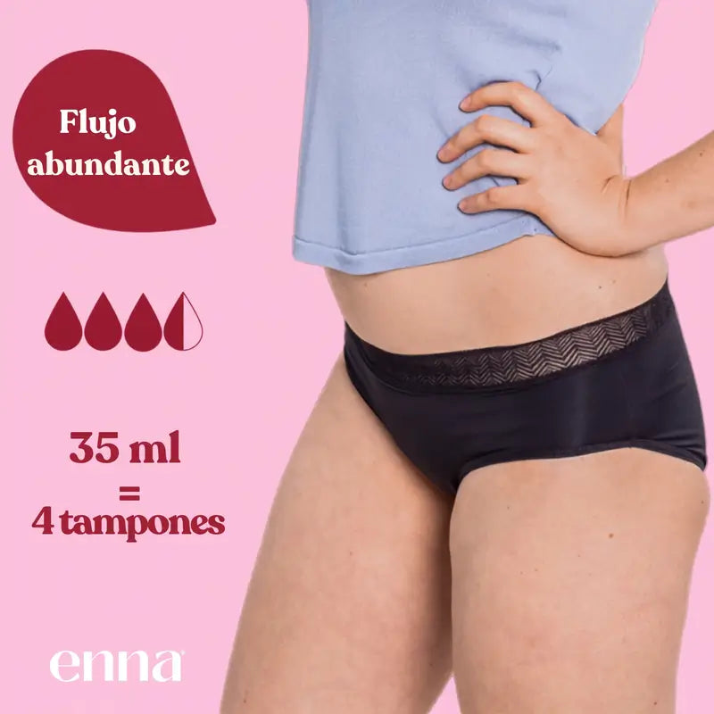 Enna Braga Menstrual Modern Hipster - Flujo Abundante, Talla XL