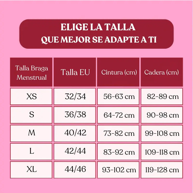 Enna Braga Menstrual Modern Hipster - Flujo Abundante, Talla XL
