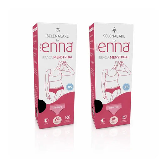 Enna Braga Menstrual Modern Hipster - Flujo Abundante, Talla XS,  Pack 2 Uds