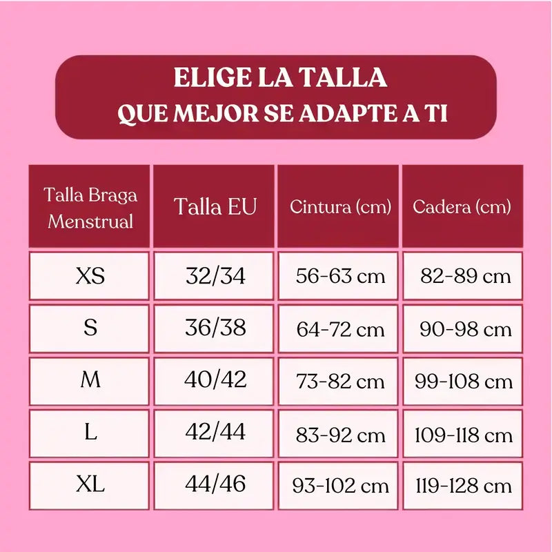 Enna Braga Menstrual Modern Hipster - Flujo Abundante, Talla XS,  Pack 2 Uds