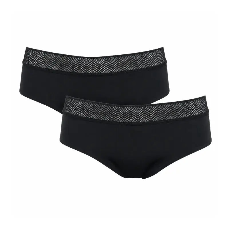 Enna Braga Menstrual Modern Hipster Noche - Flujo Abundante, Talla M, Negro, Pack 2 Uds