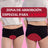 Enna Braga Menstrual Teens Hipster - Flujo Medio, 164 Cm, Negro