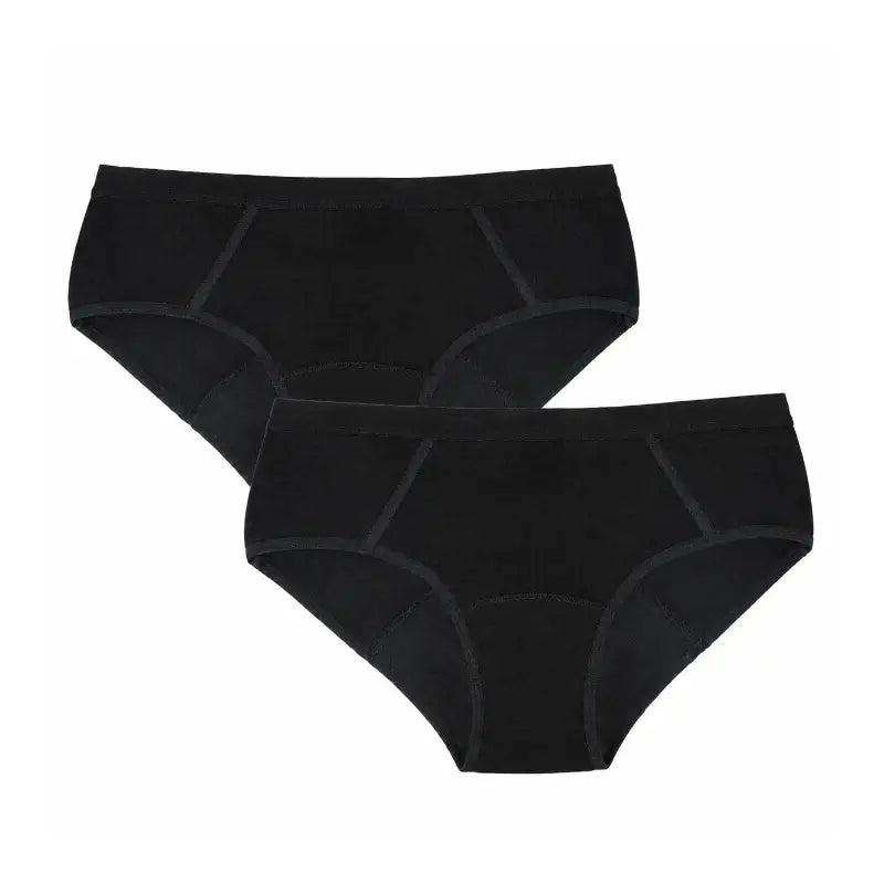 Enna Braga Menstrual Teens Sporty - Flujo Medio, 152 Cm, Negro, Pack 2 Uds