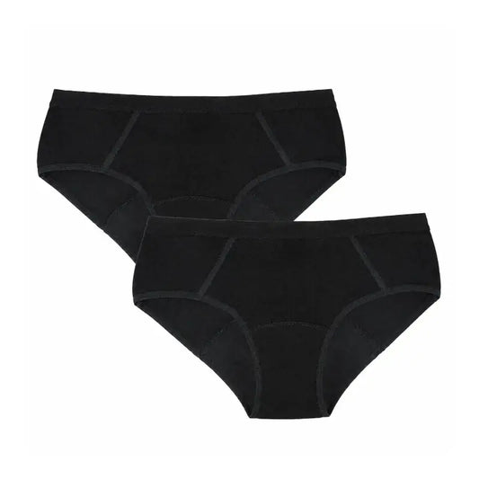 Enna Braga Menstrual Teens Sporty - Flujo Medio, 152 Cm, Negro, Pack 2 Uds