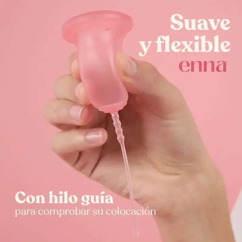 Enna Cycle Original Copa Menstrual Sin Aplicador, Talla L, Pack 2 Uds