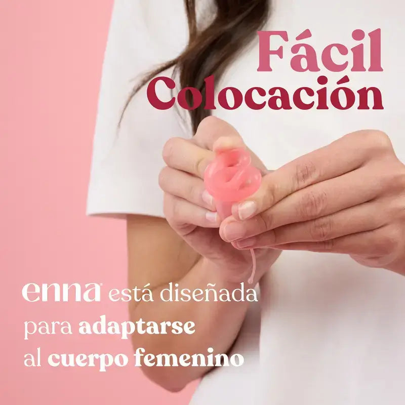 Enna Cycle Original Copa Menstrual Sin Aplicador, Talla L, Pack 2 Uds
