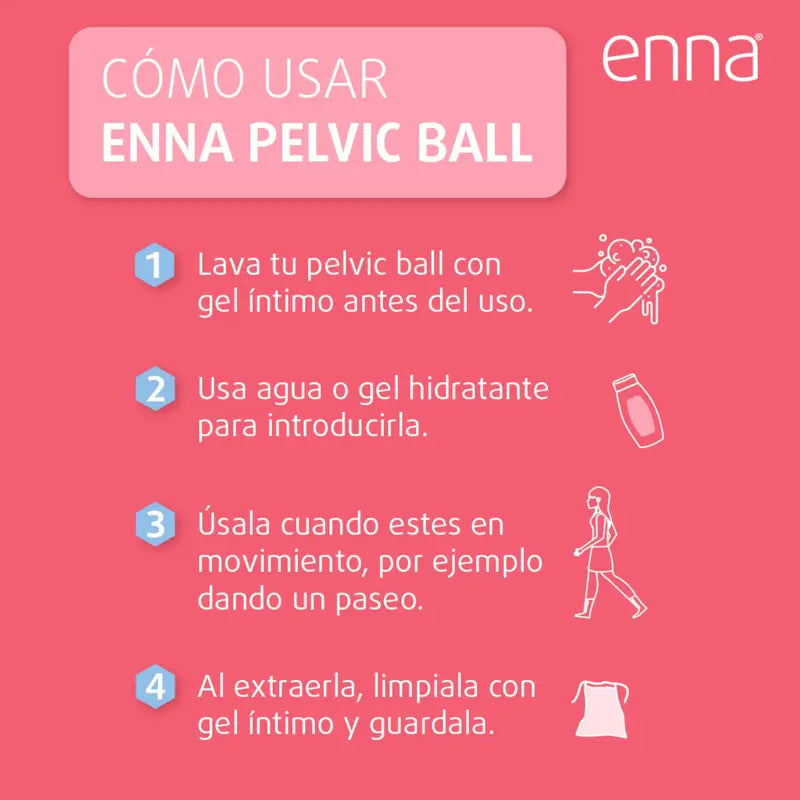 Enna Pelvic Ball Lite Ejercitador Suelo Pélvico Incontinencia Urinaria