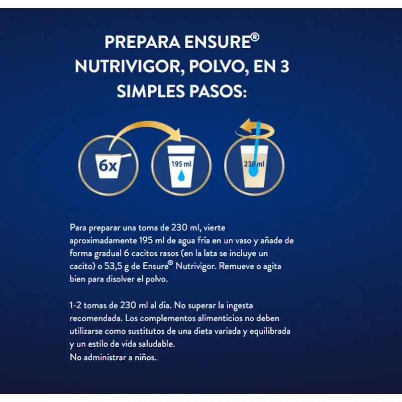 Ensure Nutrivigor Chocolate Latas, Pack 2x850 gr