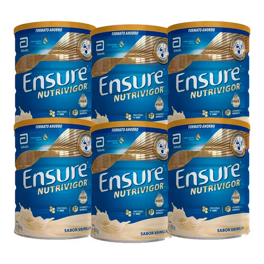 Ensure Nutrivigor Vainilla Lata, Pack 6 x 850 gr